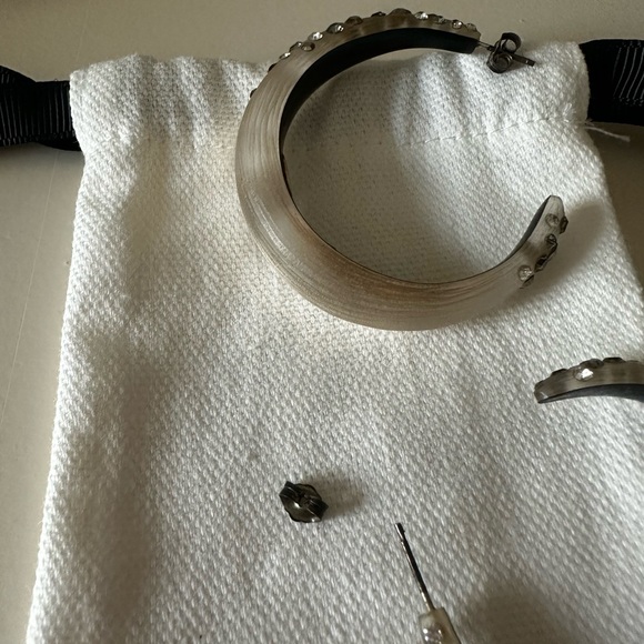 Alexis Bittar hoops lucite - Picture 3 of 4